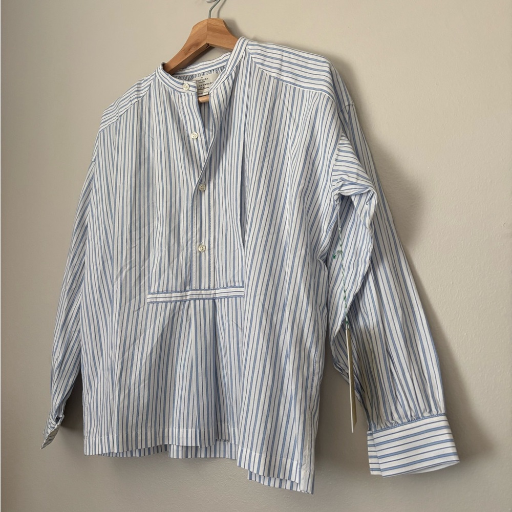 Trovata Beachy Coastal Striped Oversized Shirt - Picture 2 of 11